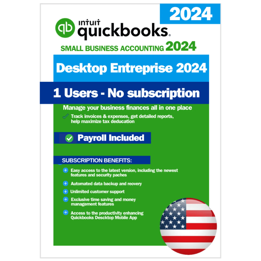 Intuit Quickbooks Desktop 2024 lifetime with payroll Intuit Quickbooks Desktop 2024 lifetime with payroll