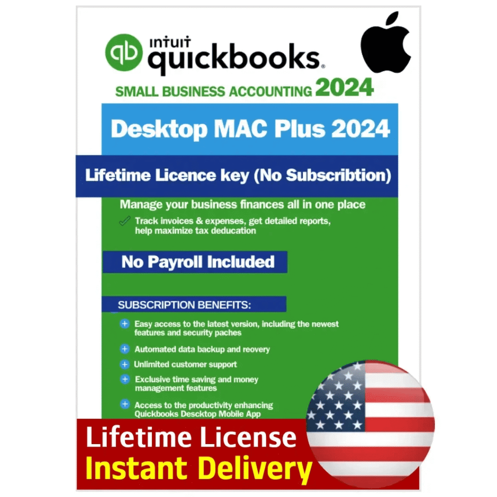 QuickBooks Mac Desktop 2024 – Lifetime License 1 User Key US QuickBooks Mac Desktop 2024 – Lifetime License 1 User Key US